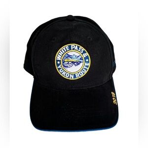 White Pass & Yukon Route 2018 Hat Cap Black Skagway Alaska Adjustable